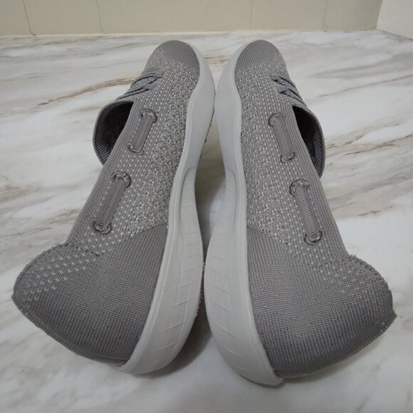 SKECHERS | Gray NEWBERRY ST 100174 Air-Cooled Memory Foam Slip-On Shoe | Size 10 - Picture 6 of 8